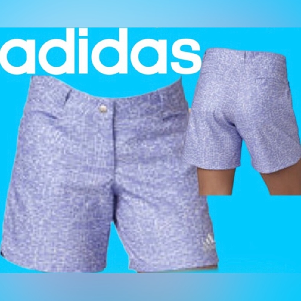 ๐ Adidas golf shorts purple with pattern 72 - Picture 1 of 16